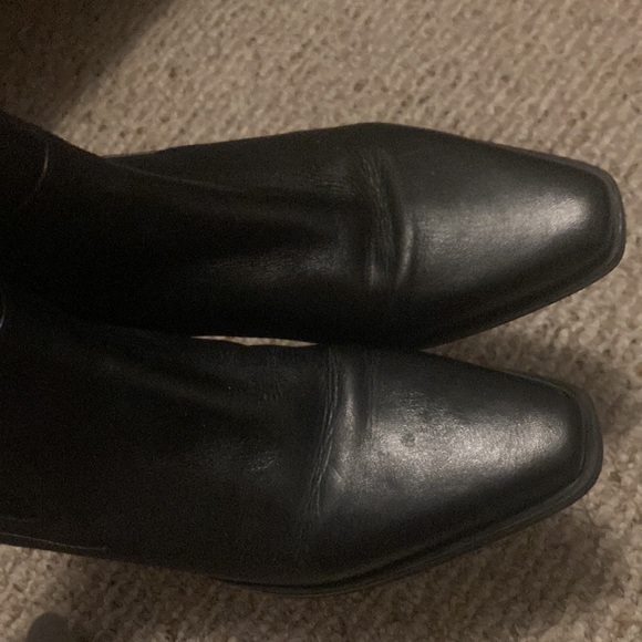 Zara women’s 8.5 genuine leather black Chelsea ankle boots - Picture 6 of 9